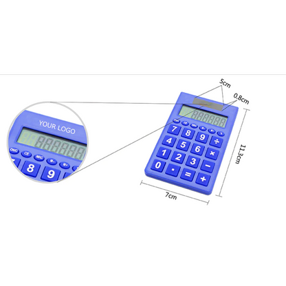 Multi-color Large Display Pocket Size Calculator for Student School Classroom Office Accounting Tools MOQ 50