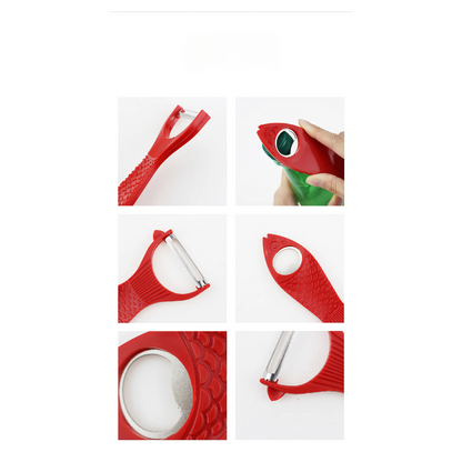 Cute Fish Shape Fruit and Vegetable Peeler,  Bottle Opener, Kitchen Gadgets, MOQ 100