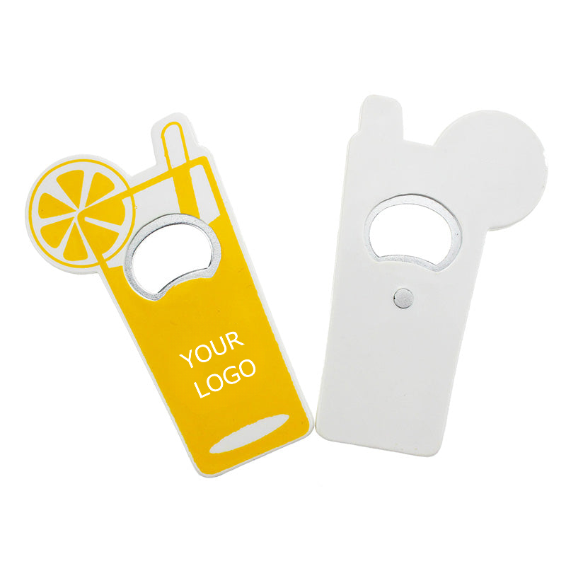 Bottle Openers, Fridge Magnet Sticker, Refrigerator Magnet Beer Bottle Openers, Lemon Cup Shape, MOQ 100