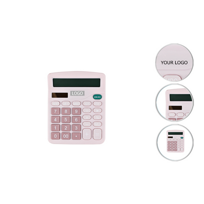 Solar Battery Dual Power 12 Digit Display Calculator with Standard Function for Office, Home, School MOQ 10