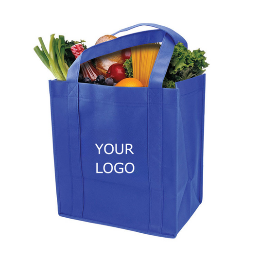 13.0" x 12.63" x 8.75” Durable Non-Woven Shopping Bag Heave Duty Tote Bag with Long Reinforced Handles