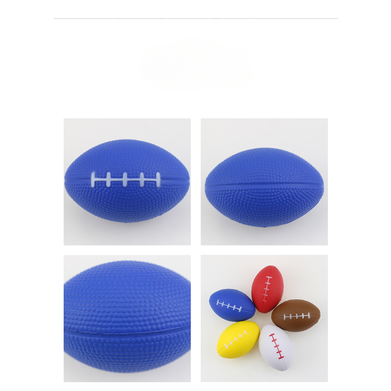 3.5"x2.2" Foam Mini Football Stress Balls, MOQ 100