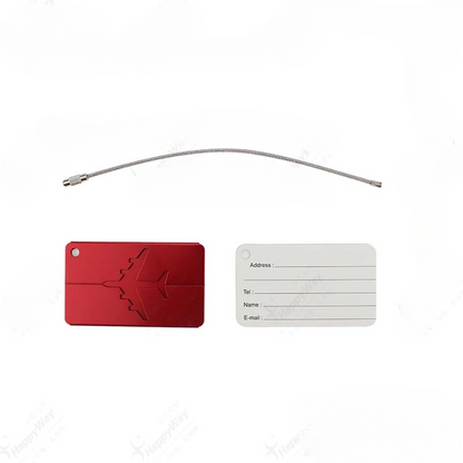 Metal Luggage Tag, Portable Aircraft Consignment Card Tag, Aluminum Alloy Listing Boarding Pass, MOQ 50