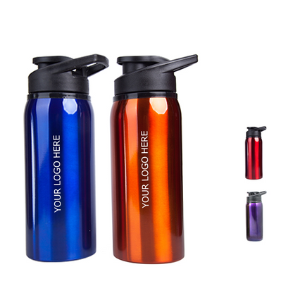 750ml Colorful Stainless Portable Sports Water Bottle, MOQ 10