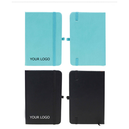 PU Notebook, Elastic Band Closure, A6, 3.7" x 5.5", 74 Sheets, MOQ 10