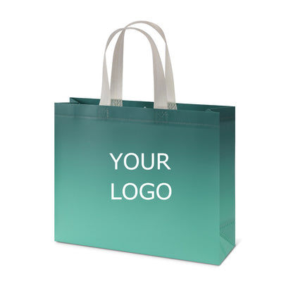 12.60"x10.24"x3.94" Lamination Non-woven Shopping Tote Bag Eco-friendly Storage Bag