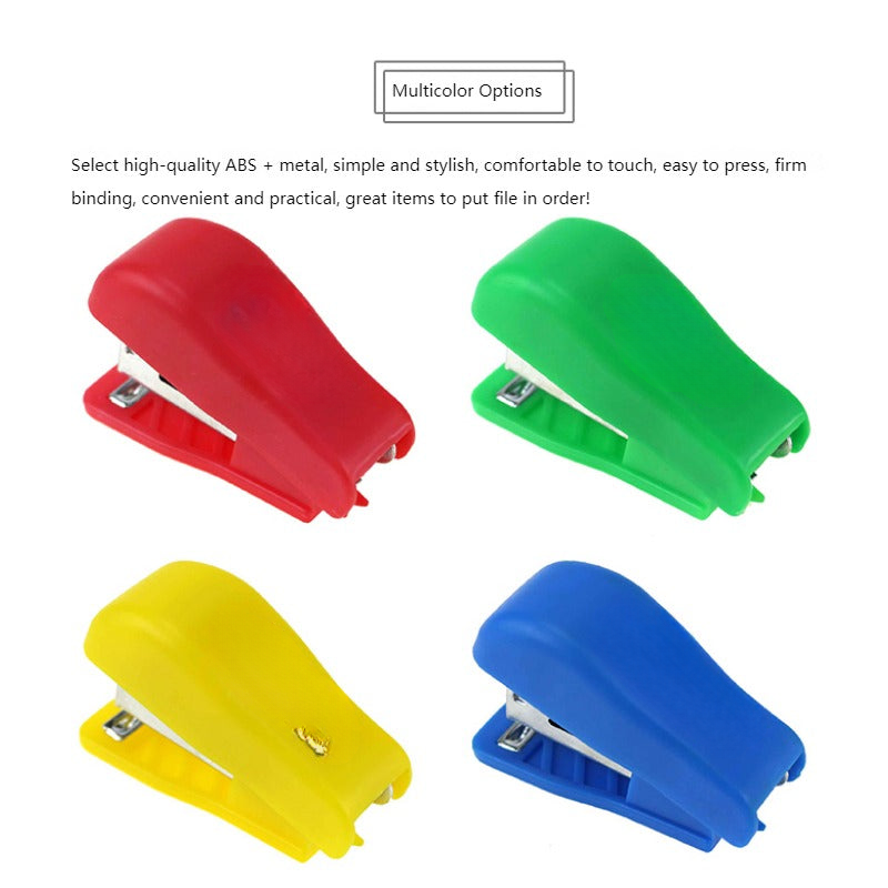 Candy Color Mini Cute Stapler with Staples for Desk MOQ 50