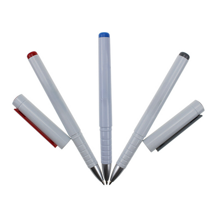 Gel Pen, Colorful, Plastic White Barrel, MOQ 10