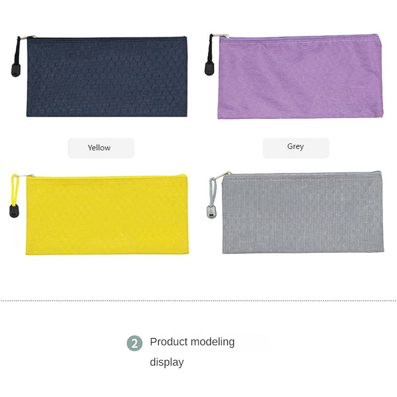 Waterproof A6 Letter Size Storage Zipper Pouch Bag with Football Pattern MOQ 10