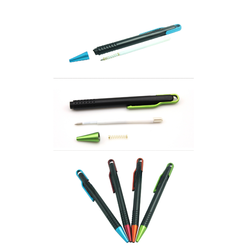 Rainbow Colorful Retractable Ballpoint Pen, Cool Ballpoint Pen, ABS Plastic Barrel, Medium Point, MOQ 10