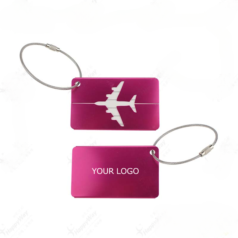 Metal Luggage Tag, Portable Aircraft Consignment Card Tag, Aluminum Alloy Listing Boarding Pass, MOQ 50