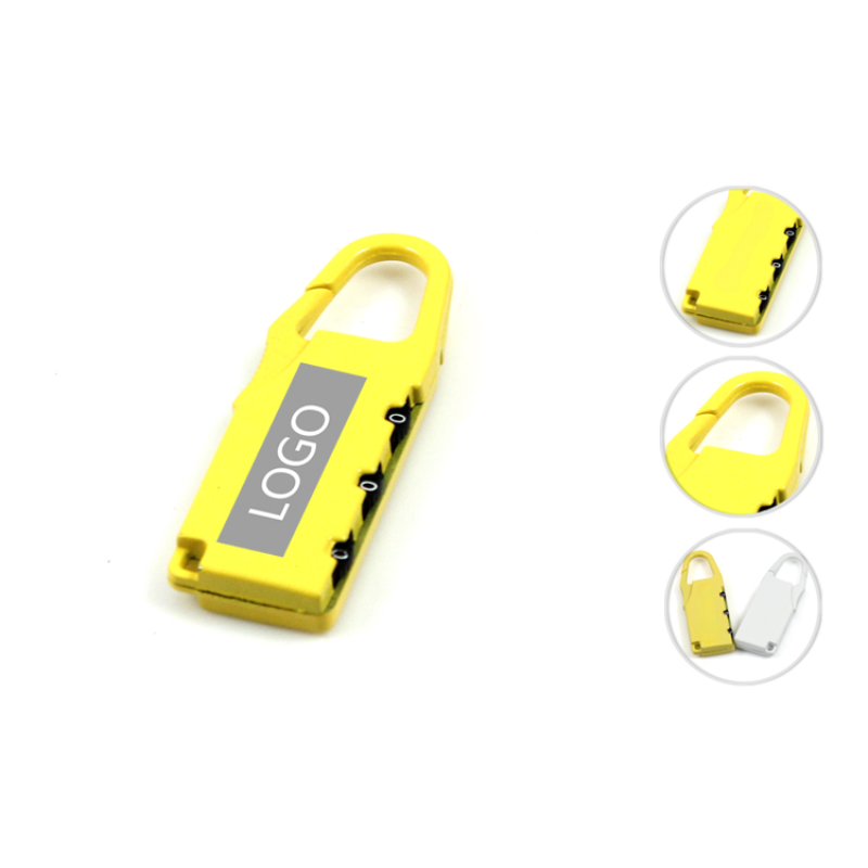 Mini Cartoon Bar Shaped Password Lock, 3-Digit Number Code Combination Padlocks for  Suitcases and Bags, MOQ 10