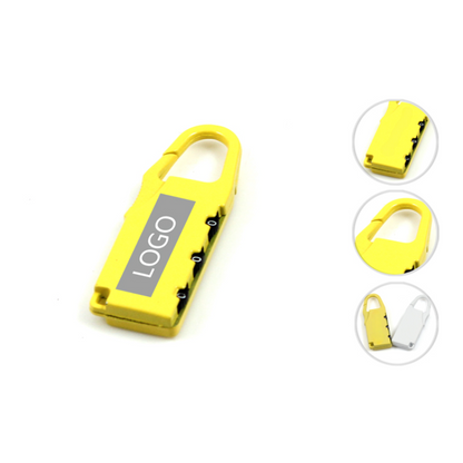 Mini Cartoon Bar Shaped Password Lock, 3-Digit Number Code Combination Padlocks for  Suitcases and Bags, MOQ 10