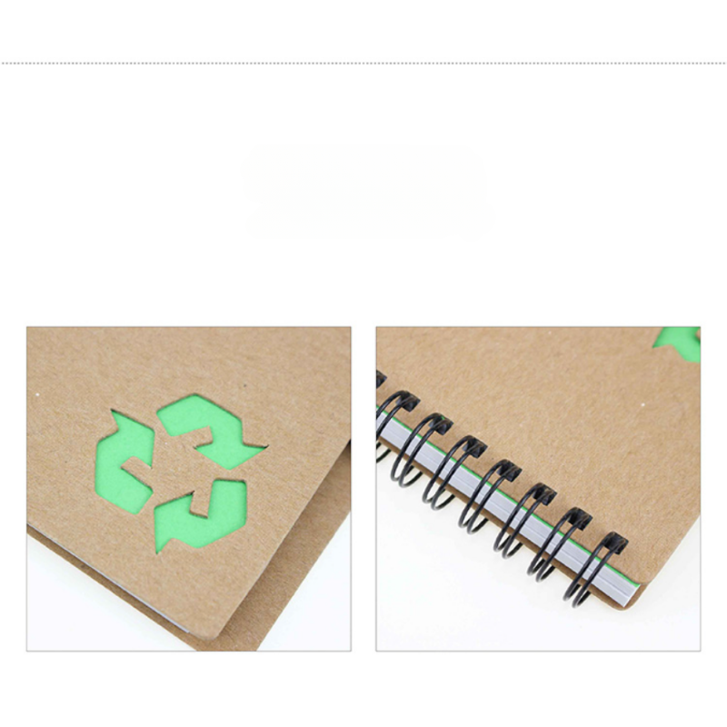 Eco Friendly Notepad Notebook with a Pen, 4" x 5", 65 Sheets, MOQ 50