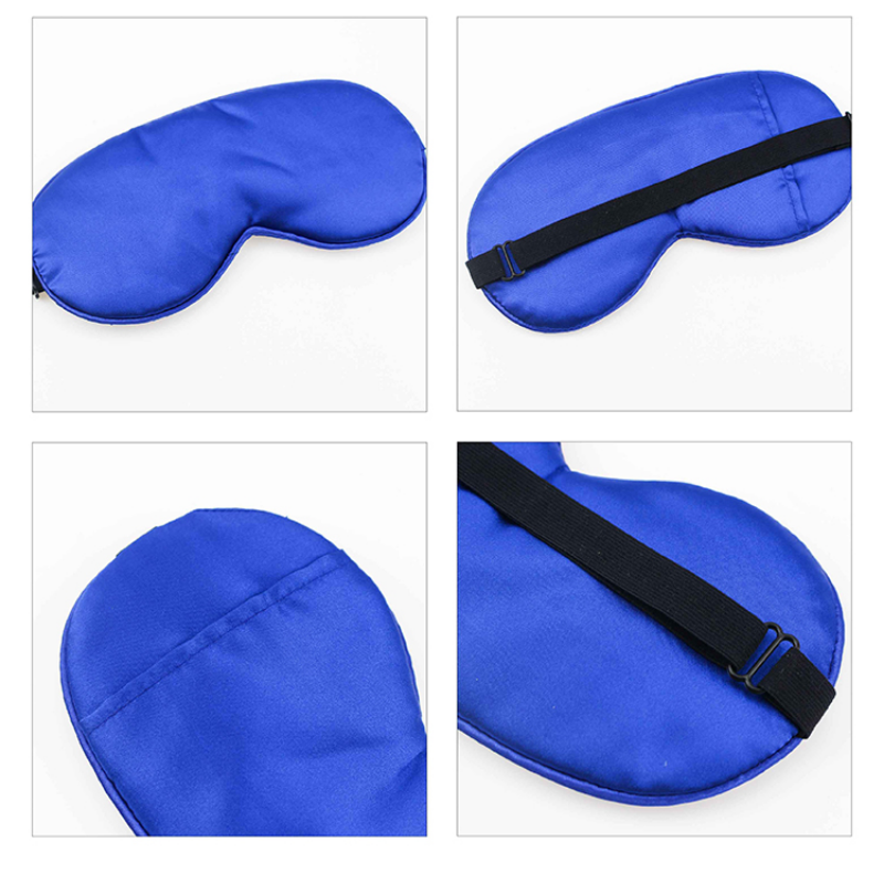 Double Sided Like Silk Eye Mask with Interlayer, Adjustable Elastic Strap, MOQ 10