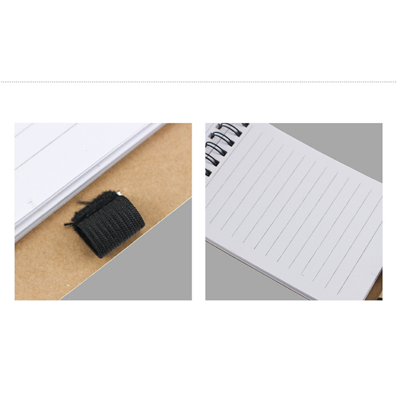 Vertical Spiral Notepad with a pen in Holder, Sticky Notes, 6" x 3.5", MOQ 50