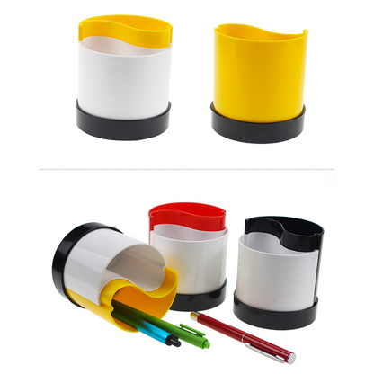 Business Office Plastic Bi-color Pen Holder MOQ 10