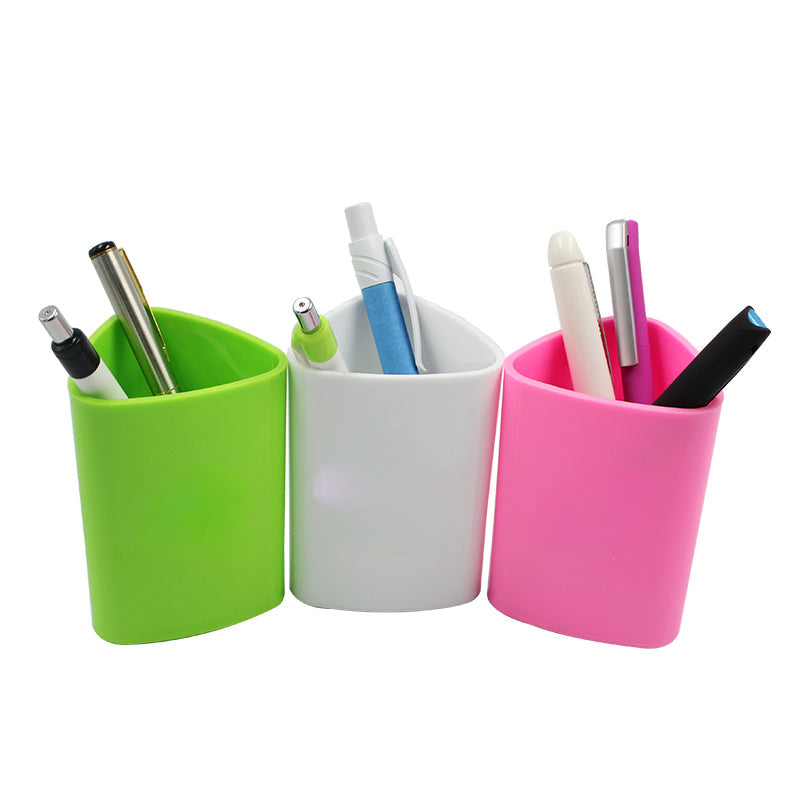 Plastic Colorful Triangular Pen Holder MOQ 10