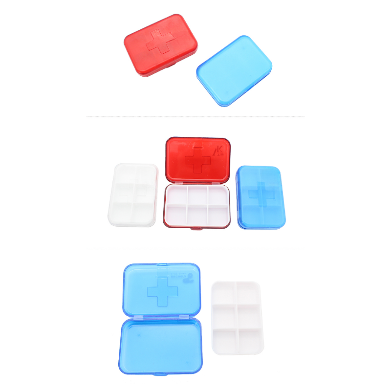 Daily Pill Organizer, 6 Compartments Portable Pill Case, Pill Box to Hold Vitamins, MOQ 50