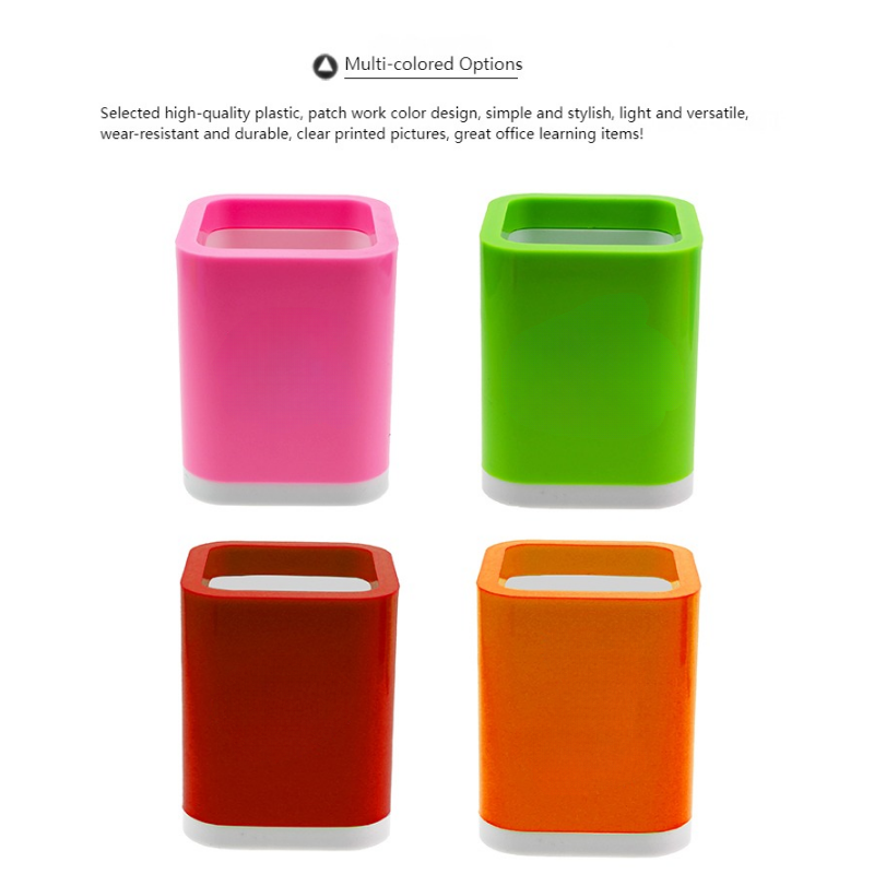 Multi-color Square Shaped Pen Holder MOQ 10