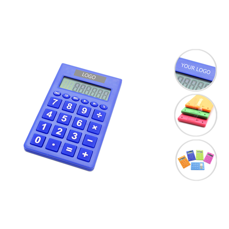 Multi-color Large Display Pocket Size Calculator for Student School Classroom Office Accounting Tools MOQ 50