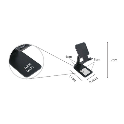 Creative Adjustable Cell Phone Stand, Foldable Desktop Phone Holder  Compatible with All Mobile Phones, MOQ 10