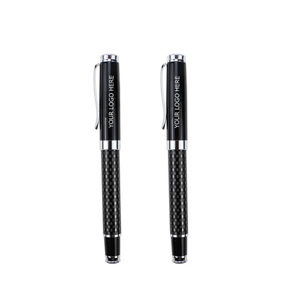 Carbon Fiber, Premium Metal Gel Ink Signature Pens, Black Ink Smooth Writing, Executive Signature Pen for Business, MOQ 10