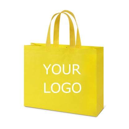 12.60"x10.24"x3.94" Lamination Non-woven Shopping Tote Bag Eco-friendly Storage Bag