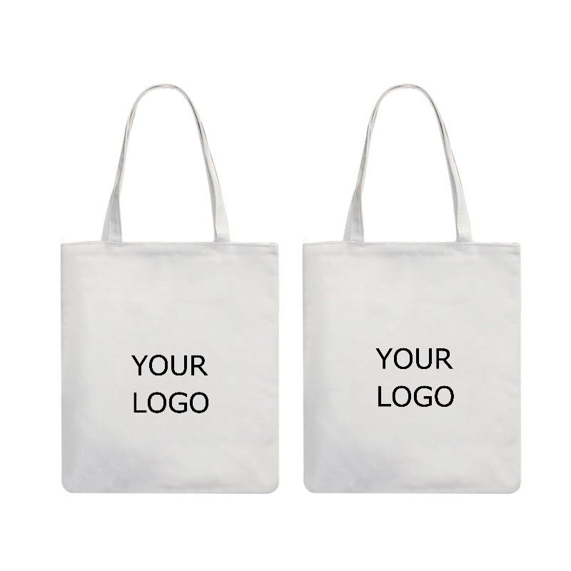 White Canvas Tote, Zippered Top Tote Bag with Easy-reach Interior Pocket, MOQ 10