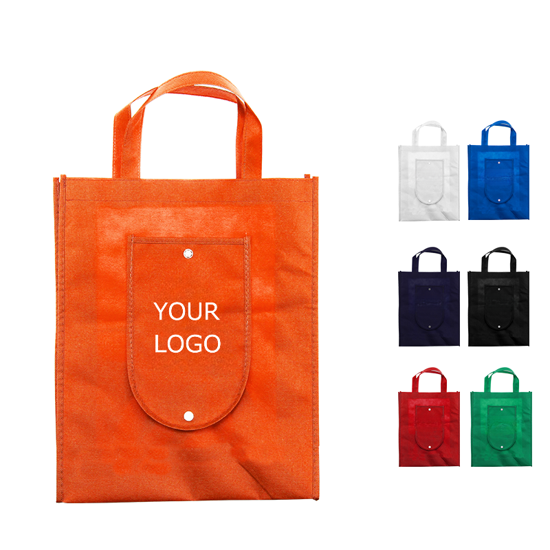 Foldable Non-woven Bag, Portable Bag with a Large Storage Space, 15.6" x 12.6" x 3.9", MOQ 500