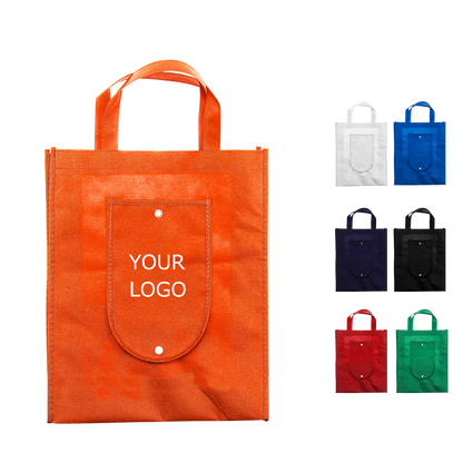 Foldable Non-woven Bag, Portable Bag with a Large Storage Space, 15.6" x 12.6" x 3.9", MOQ 500