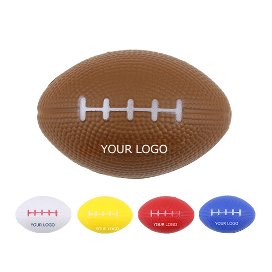 3.5"x2.2" Foam Mini Football Stress Balls, MOQ 100