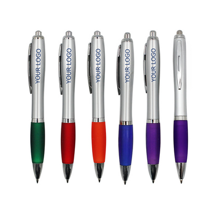 Retractable Ballpoint Pens, Plastic Barrels, Medium Point, MOQ 10