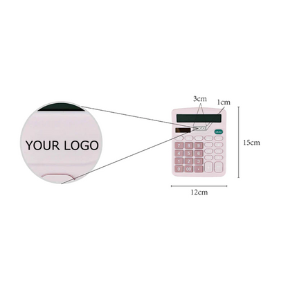 Solar Battery Dual Power 12 Digit Display Calculator with Standard Function for Office, Home, School MOQ 10