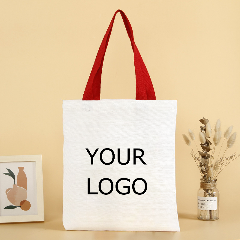 Customized Portable Cotton Bag Gift Canvas Bag, 10" x14" x 5"