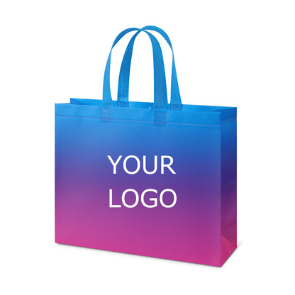 12.60"x10.24"x3.94" Lamination Non-woven Shopping Tote Bag Eco-friendly Storage Bag