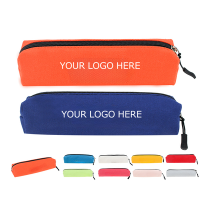 Multi Color Canvas Pencil Case Pouch with Zipper MOQ 10