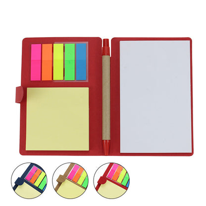 Memo Pad with a Pen, Sticky Notes, 4" x 5.6", MOQ 10