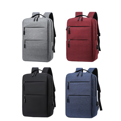 Durable Multi-pocket Business Laptop Backpack with USB Charging Port MOQ 10