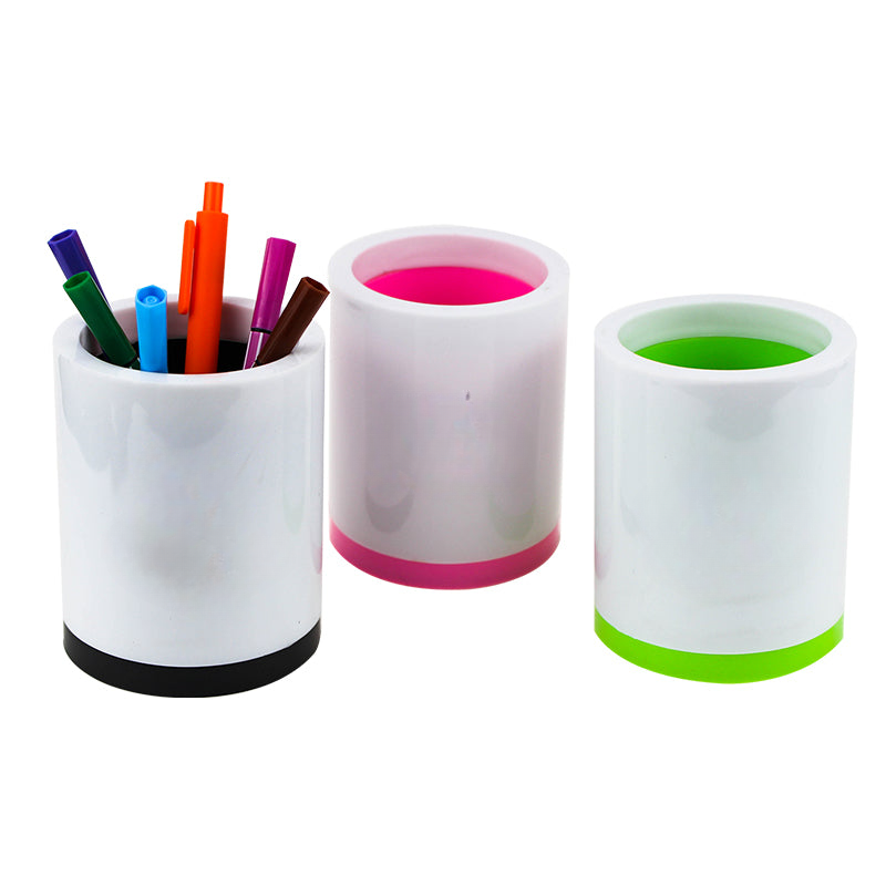 Round DIY Plastic Pen Holder MOQ 10