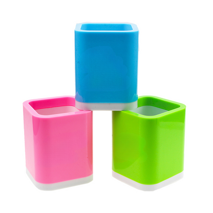 Multi-color Square Shaped Pen Holder MOQ 10