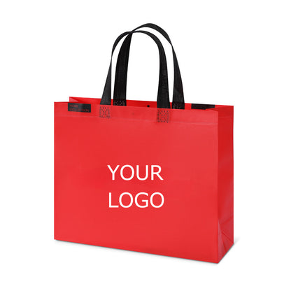 12.60"x10.24"x3.94" Lamination Non-woven Shopping Tote Bag Eco-friendly Storage Bag