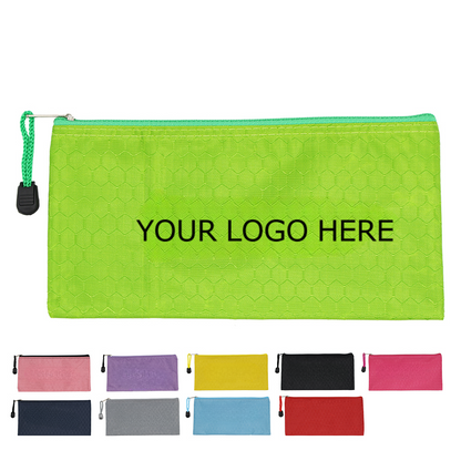 Waterproof A6 Letter Size Storage Zipper Pouch Bag with Football Pattern MOQ 10