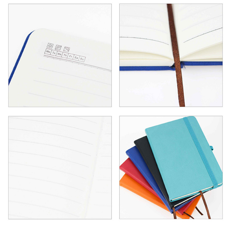 PU Notebook, Elastic Band Closure, A6, 3.7" x 5.5", 74 Sheets, MOQ 10