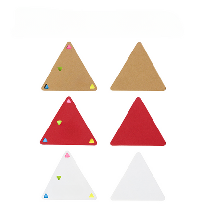 Mini Triangle Sticky Notes Pad, Post-it Notes Pad, 4" x 4" x 4", MOQ 50