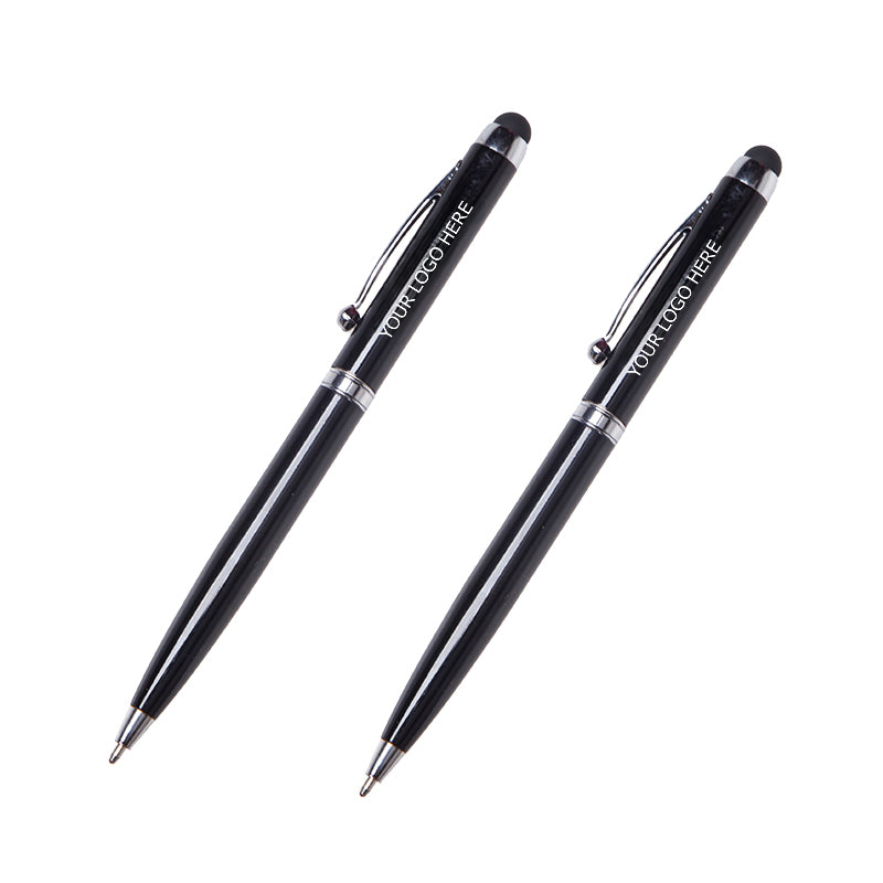 Stylus Ballpoint Pen for Business, Silver, Black, MOQ 10