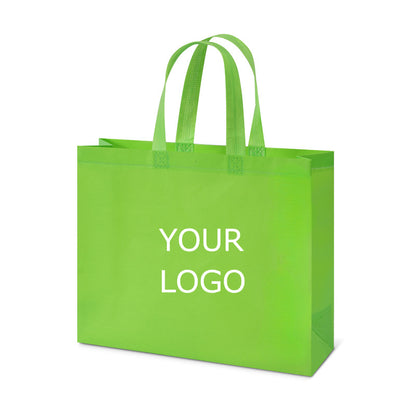 12.60"x10.24"x3.94" Lamination Non-woven Shopping Tote Bag Eco-friendly Storage Bag