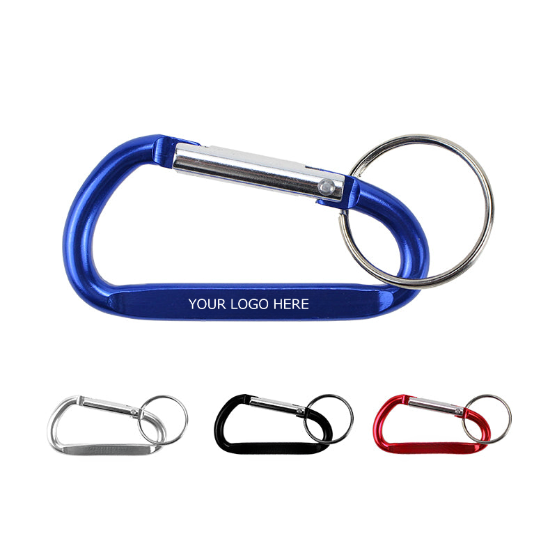 Colorful Small Carabiner,  Aluminum Caribeaner Clip, Key Clip Caribeener Multipurpose, MOQ 100