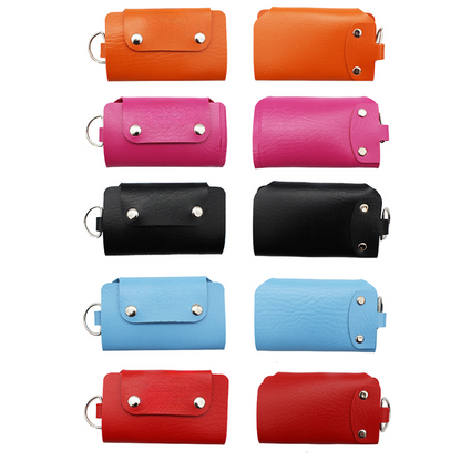 PU Key Holder, Key Case, Key Organizer with 6 Key Hooks,Snap Button Closure,  MOQ 20