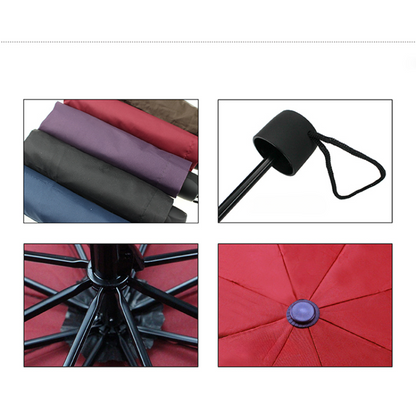 3-Fold Umbrella with 8 Ribs, Hand Open Close, Compact Folding Umbrella, Lightweight Portable, MOQ 50